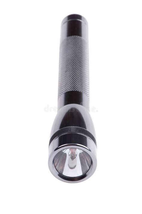 Metal flashlight stock image. Image of steel, flash, reflection - 20351999