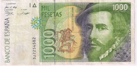 Spain – 1000 pesetas used currency note - KB Coins & Currencies