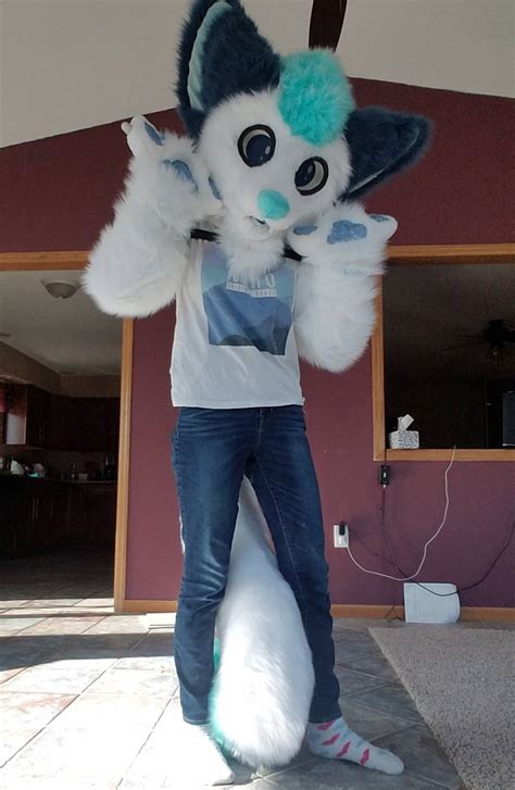 Snow Fox Fursuit Partial Premade! by MochaDragonStudio on DeviantArt