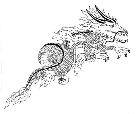 Dragon Tattoo - Lineart by dragonstar10 on DeviantArt