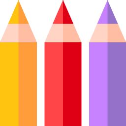 Color pencils - Free art icons