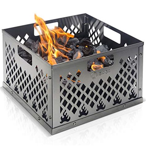 KIBAGA Stainless Steel Charcoal Firebox Basket for Oklahoma Joe's Smoker - Easy Clean Grill ...