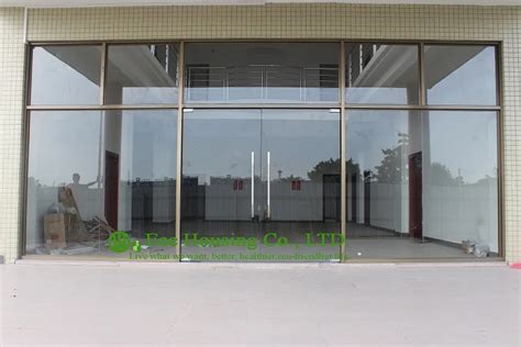 China manufacturer commercial exterior commercial frameless glass doors ...