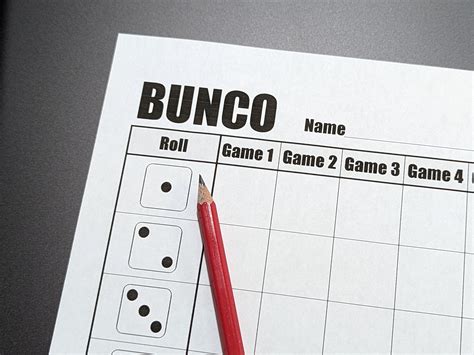 Bunco SET Printable dice Party Game Printable Score - Etsy