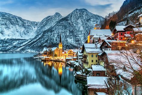 Winter in Hallstatt, Upper Austria, Austria Photograph by Stefano Politi Markovina - Pixels