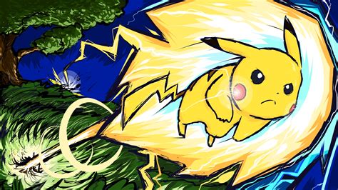 Pikachu Using Thunderbolt - 1600x900 Wallpaper - teahub.io