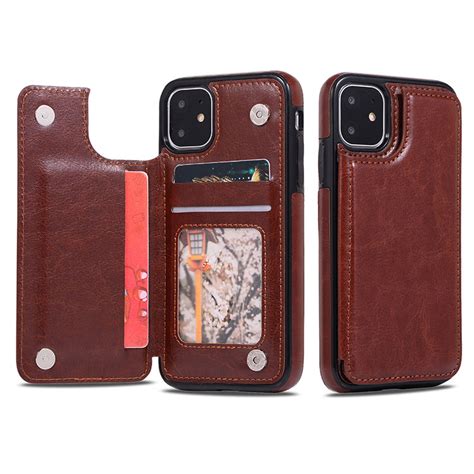 iPhone 11 Case - Casebus - Classic Buckle Wallet Phone Case - Credit ...