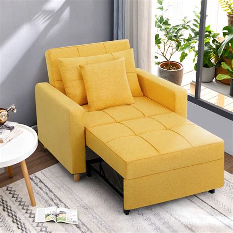 Amazon.com: Esright 40 Inch Sleeper Chair Bed 3-in-1 Convertible Futon Chair Multi-Functional ...