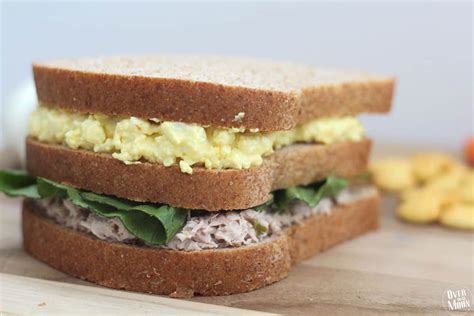 Tuna and Egg Salad Sandwich - Over The Big Moon