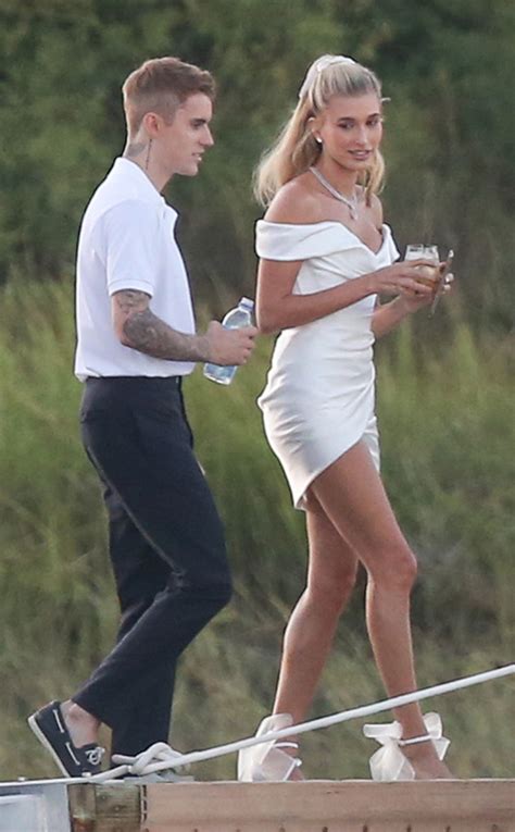 Hailey Bieber's Mini Dress Turns Heads During Rehearsal Dinner With ...