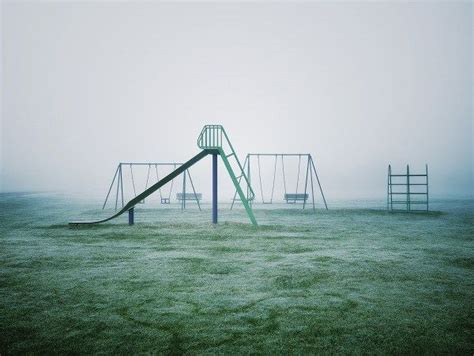 Children's playground on a foggy morning © Julian Calverley 2012 | Foggy morning, Foggy, Kids ...