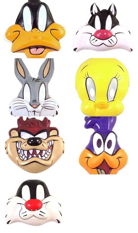 Looney Tunes Multi Character Children's Halloween Costume Mask Accessories | Clothing ...