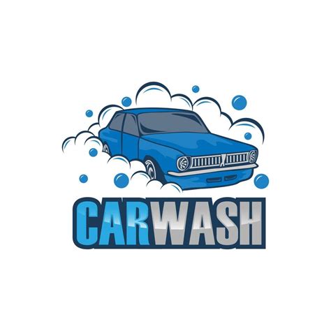 Car Wash Logo, Cleaning Car, Washing and Service Vector Logo Design ...