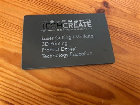 Custom Laser Cut Acrylic Business Card 3mm Acrylic - TechCreate