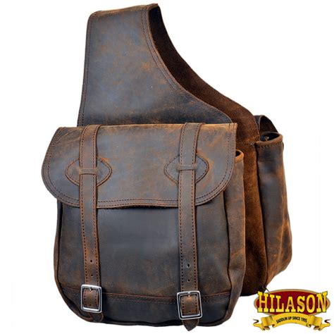 Leather Horse Saddle Bag Leather Chap For Trail Hilason - Walmart.com ...