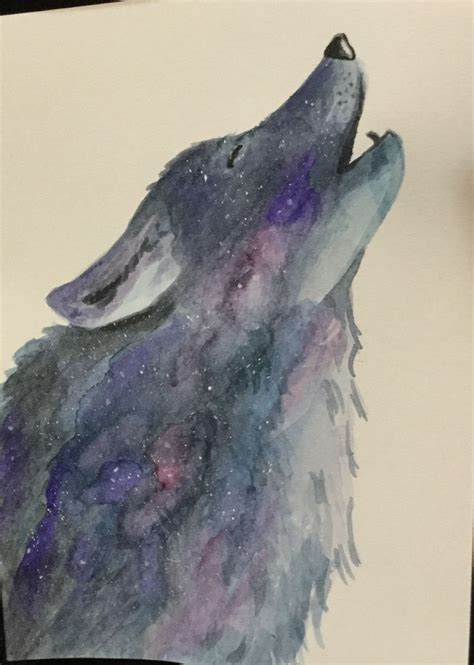 Galaxy Wolf | Galaxy wolf, Art, Painting