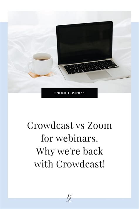 Crowdcast vs Zoom for webinars. Why we're back with Crowdcast! — Paige Brunton