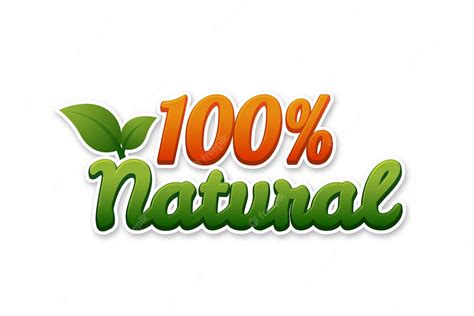 Premium Vector | 100 Natural typography logo design Natural text with ...