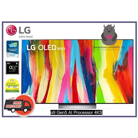 LG C2 55-inch Evo OLED TV OLED55C2PSA + Free Wall Mount + 3 Years LG ...