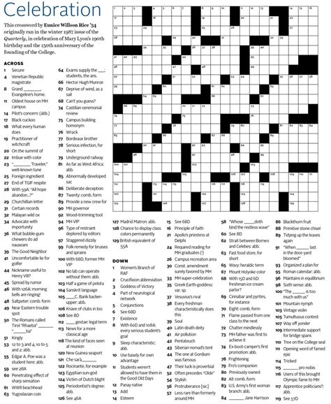 Free Printable Challenging Crossword Puzzles - Printable Templates