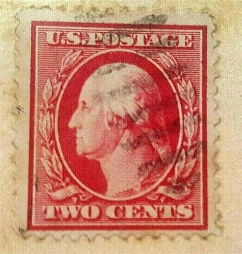 VERY RARE GEORGE WASHINGTON TWO CENTS U.S. POSTAGE STAMP Must See ...