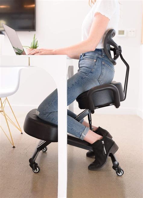 Sleekform Ergonomic Kneeling Chair | Posture Correction Kneel Stool | Orthopedic Spine Support ...