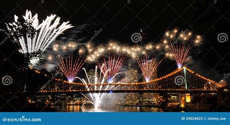 Brisbane fireworks stock photo. Image of explode, story - 29024022