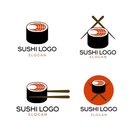 Sushi logo design template 5044911 Vector Art at Vecteezy