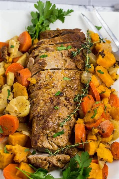 Instant Pot Pork Tenderloin with Root Vegetables | Recipe | Instant pot pork loin recipe, Pork ...