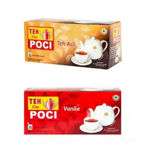 Jual Teh Poci Kotak Asli Vanila Pack (Isi 25 kantong) - grosir | Shopee ...