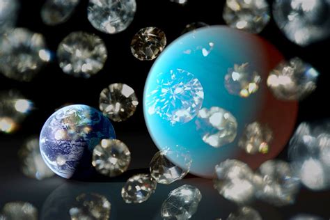 Diamonds can form in outer space and fall to Earth