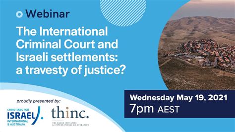 Webinar: ICC & Israeli Settlements