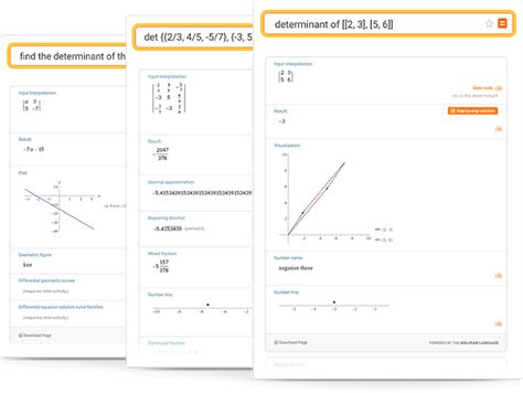 Determinant Calculator: Step-by-Step Solutions - Wolfram|Alpha