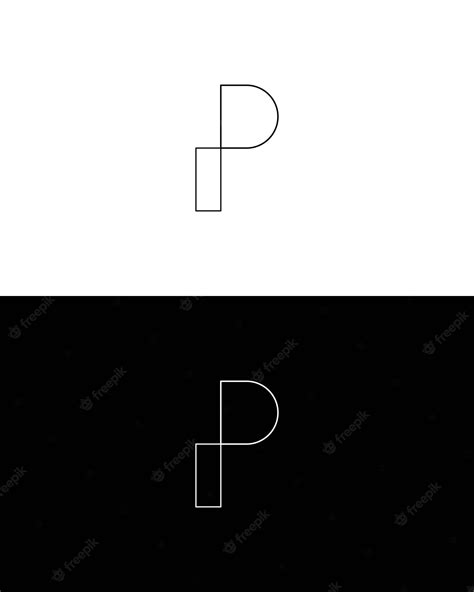 Premium Vector | Free vector p logo design template