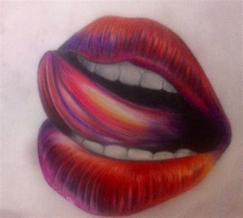 Lips Drawing · A Portrait · Art on Cut Out + Keep · Creation by Xx13.CrowsxX