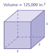 What is the edge length of the cube? | Socratic