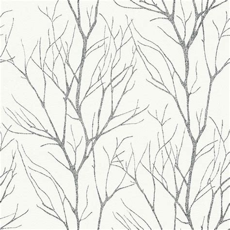 2979-37260-4 | Diani Charcoal Metallic Textured Tree Branches Wallpaper