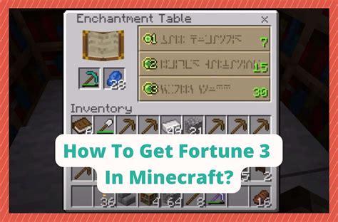 Top 7 how to get fortune 3 on a diamond pickaxe 2022