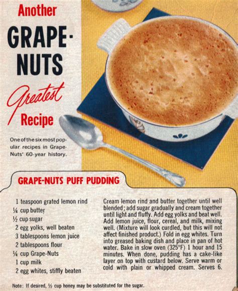 Grape-Nuts Puff Pudding Recipe « RecipeCurio.com