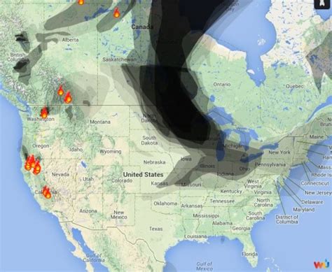 Western Wildfire Smoke Map
