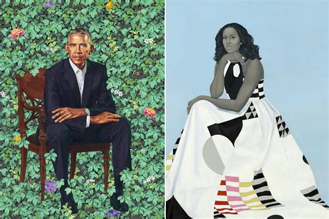 Barack and Michelle Obama’s official portraits unveiled