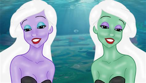 Ariel as Ursula and Morgana2 by Serena7718 on DeviantArt