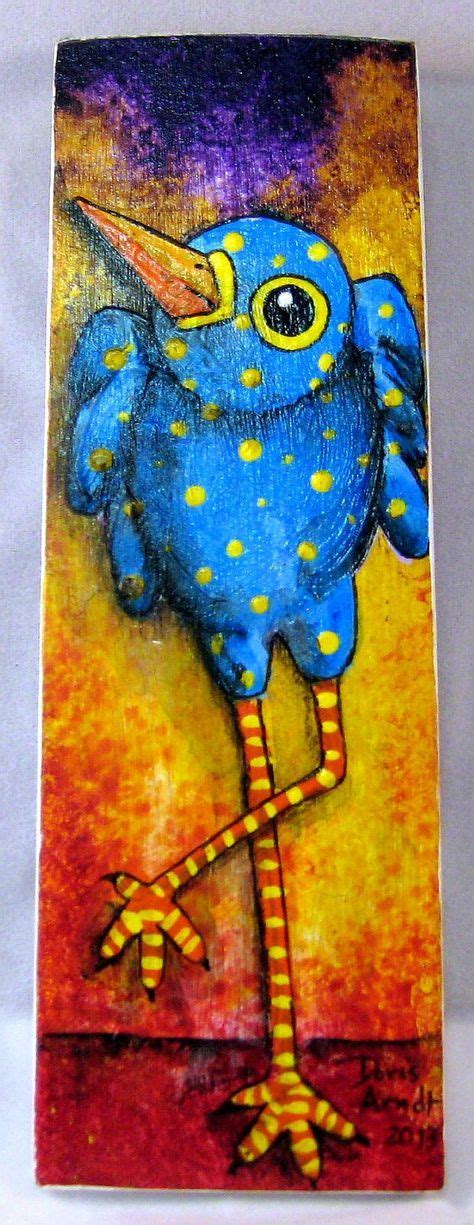 Blue Whimsical Bird by PhantomWhispers on Etsy, $45.00 | Whimsical art, Bird art, Whimsical ...