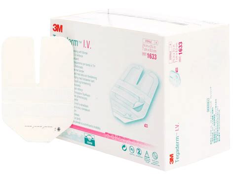 Amtech Medical - 3M Tegaderm IV Transparent Film Dressing with Border 7cm x 8.5cm Box 100 (1633)