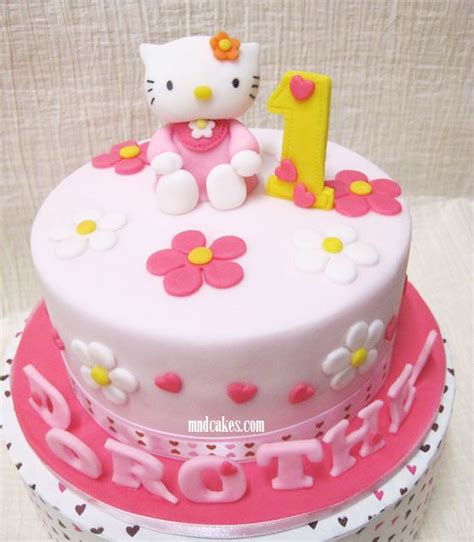 Hello Kitty 1st Birthday Cake Design Birthday Cake - Cake Ideas by Prayface.net