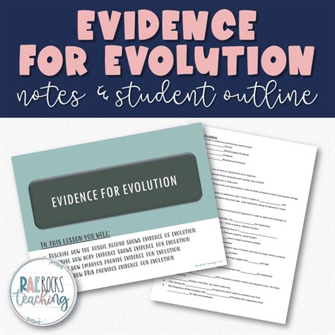 Evidence for Biological Evolution - Rae Rocks Teaching