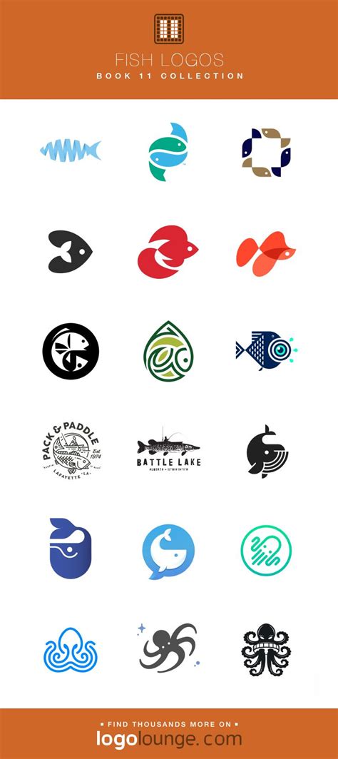 LogoLounge Book 11 Collection - Fish Logos A selection of the fish, whale, and octopus logos ...