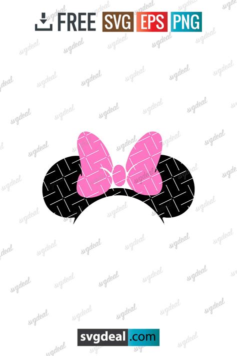 Minnie Mouse Ears Svg - Free SVG Files