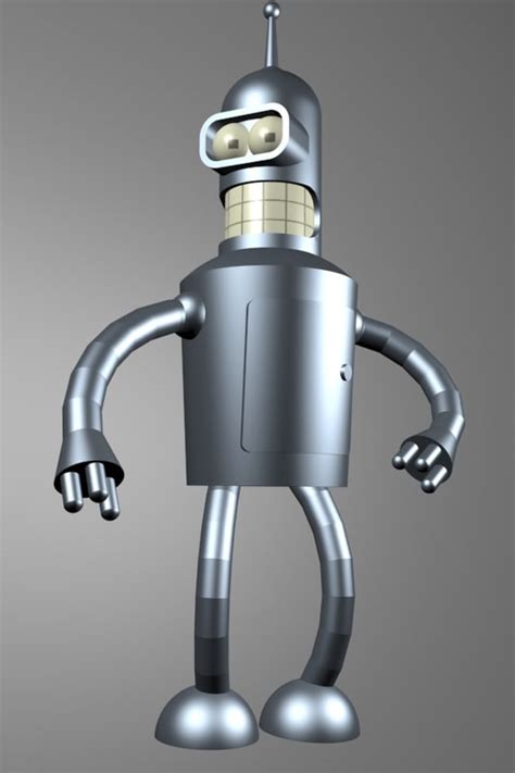 bender futurama 3d max