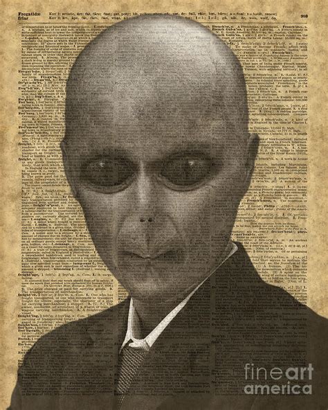 Alien over Dictionary Page Photograph by Anna W - Pixels